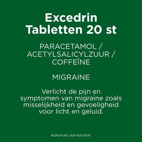 Excedrin Migraine Tabletten 20 stuks