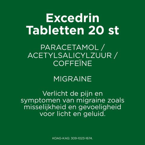 Excedrin Migraine Tabletten 20 stuks