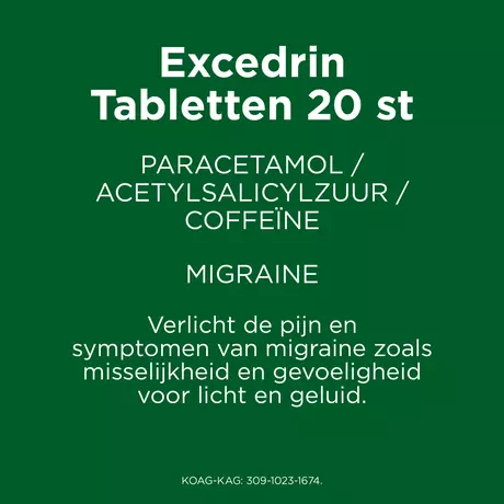 Excedrin Migraine Tabletten 20 stuks