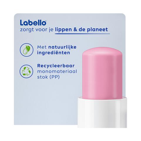 Labello Soft Rose Lippenbalsem 24u Hydratatie Zachtroze