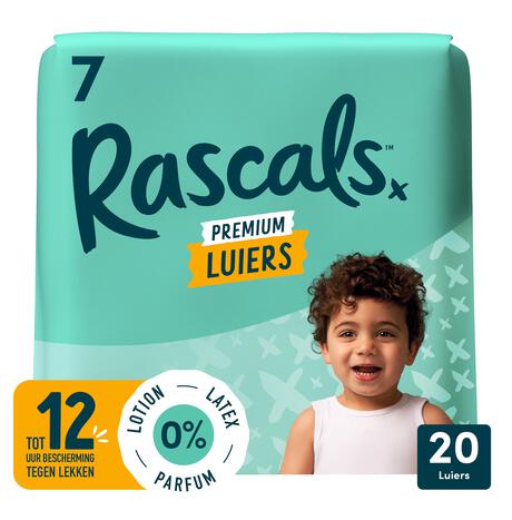 Rascals Premium Luiers Maat 7 17+ KG 20 stuks