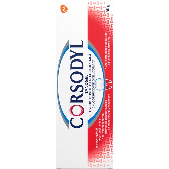 Corsodyl Tandgel 1% 50 GR Etos