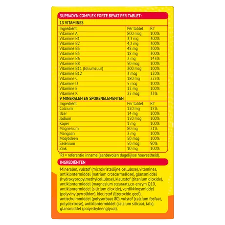 Supradyn Complex Forte Multivitamine Voor Extra Energie 95 Tabletten
