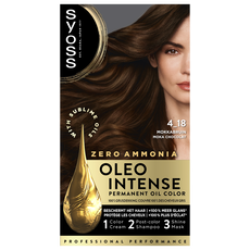 Syoss Oleo Intense Permanente Haarkleuring 4-18 Mokkabruin/Mocca Chocolat