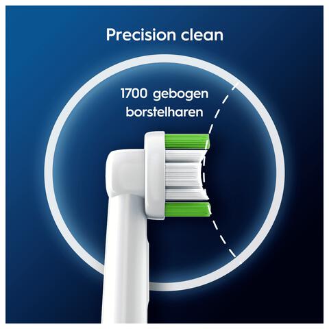 Oral-B Precision Clean Opzetborstels Wit - 4 Stuks