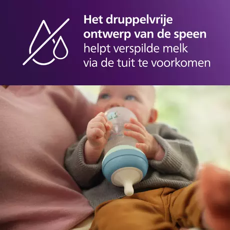 Philips Avent Natural Response Babyfles Nighttime 3M+ SCY903/81 260 ML