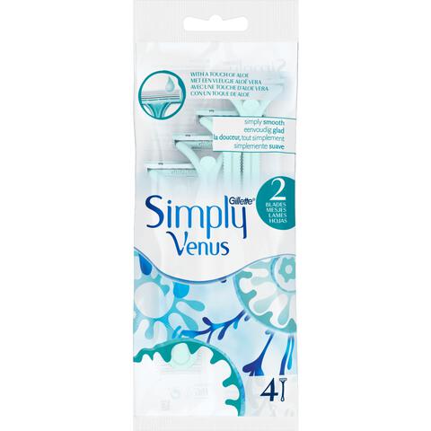 Gillette Venus Simply 2 Wegwerpmesjes 4 Stuks