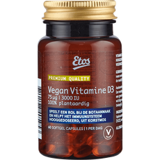 Etos Premium Vegan Vitamine D3 75ug 3000 IU 60 stuks