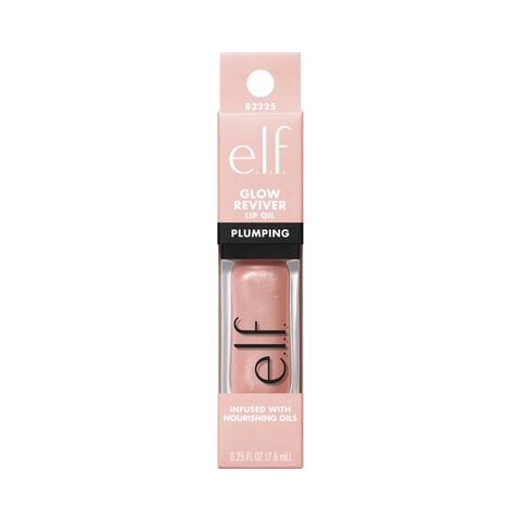 e.l.f. Glow Reviver Plumping Lip Oil Light Soft Pink Shimmer