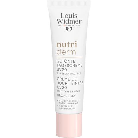 Louis Widmer Nutriderm Getinte Dagcrème UV SPF20 Bronze 02 Zonder Parfum 30 ML