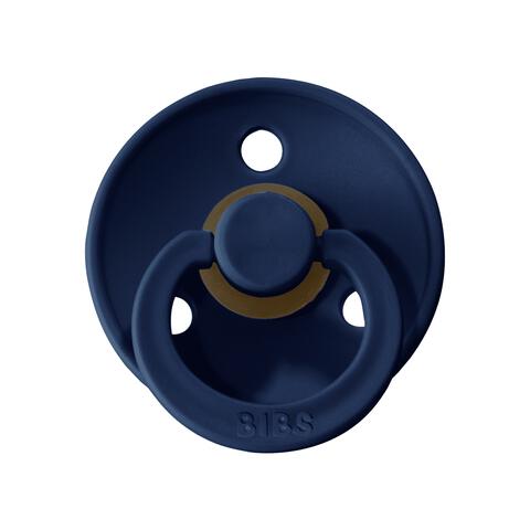 BIBS Fopspeen Two Pack Natuurlijk Rubber Deep Space /Petrol Maat 2