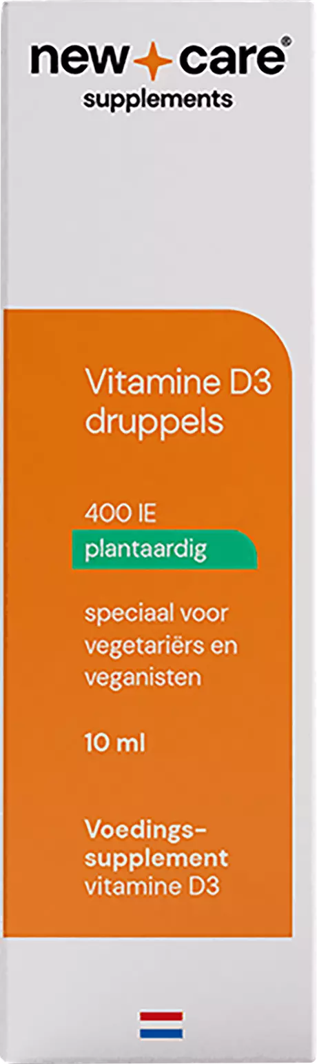 New Care Vitamine D3 Druppels 10 MCG Plantaardig 10 ML