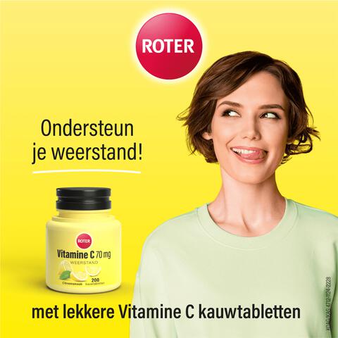 Roter Vitamine C 70 mg citroen 200 kauwtabletten
