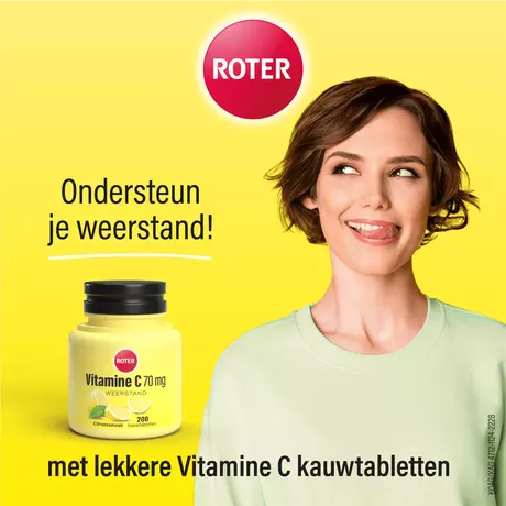Roter Vitamine C 70 MG Citroen Kauwtabletten 200 stuks