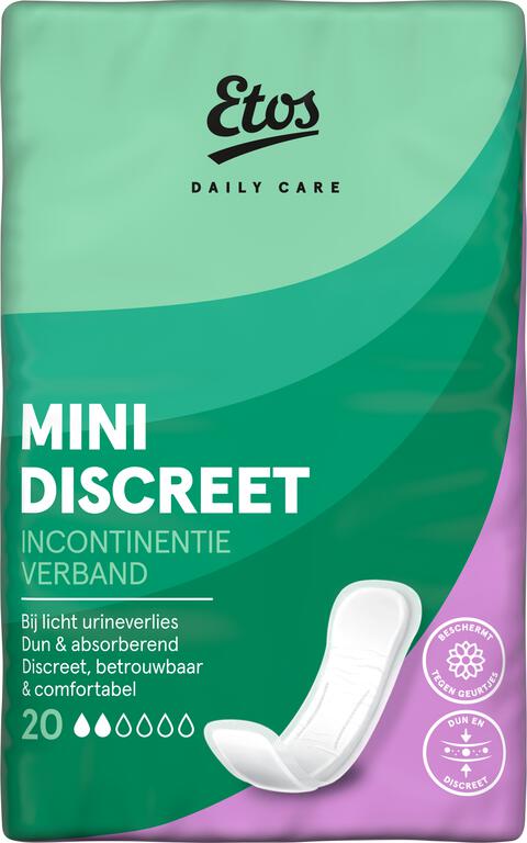Etos Daily Care Mini Discreet incontinentie verband 20 stuks