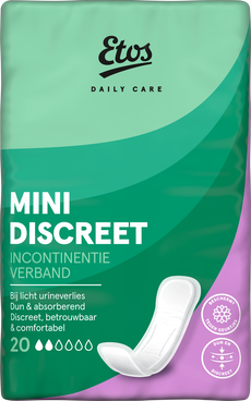 Etos Daily Care Mini Discreet incontinentie verband 20 stuks