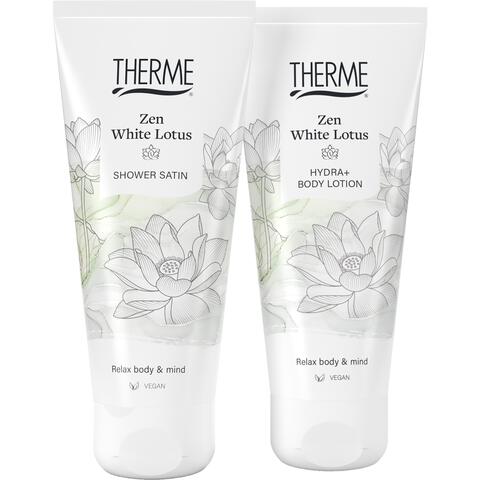 Therme Giftset Zen White Lotus Halve Harmonica Body Lotion /Shower Satin
