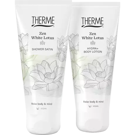 Therme Giftset Zen White Lotus Halve Harmonica Body Lotion /Shower Satin