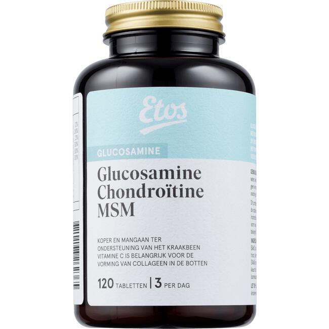 De neiging hebben fictie Maar Etos Glucosamine Chondroïtine MSM Tabletten 120 stuks 120 EA | Etos