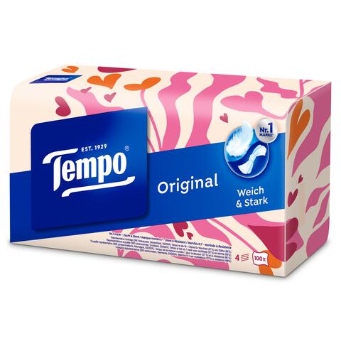 Tempo Original Box 4-Laags Zakdoekjes 100 stuks