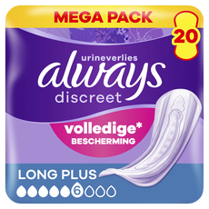 Always Inlegkruisjes Discreet Long Plus Mega Pack 20 stuks