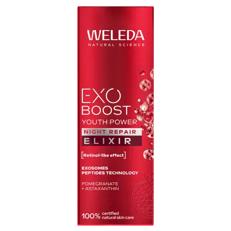 WELEDA Exo Boost Night Repair Elixir Granaatappel Astaxanthine 30 ML