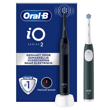 Oral-B iO 2 Zwart & Groen 2 Elektrische Tandenborstels