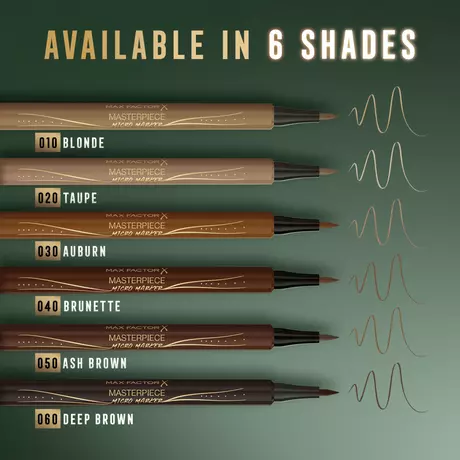 Max Factor Masterpiece Micro Brow Marker Bruin 60 Deep Brown