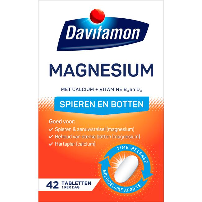 Davitamon Magnesium Met Calcium + Vitamine D Tabletten 42 Stuks