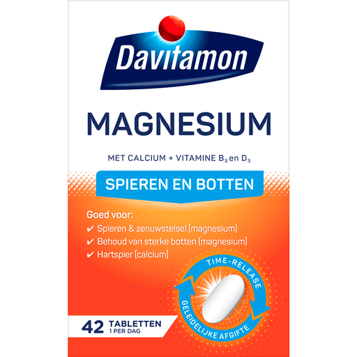 Davitamon Magnesium Calcium + Vitamine B3 D3 Tabletten 42 stuks