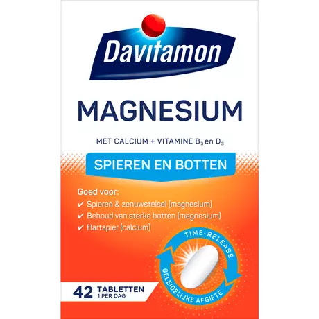 Davitamon Magnesium Calcium + Vitamine B3 D3 Tabletten 42 stuks