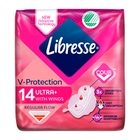 Libresse Maandverband invisible normal, ultra thin 14 stuks