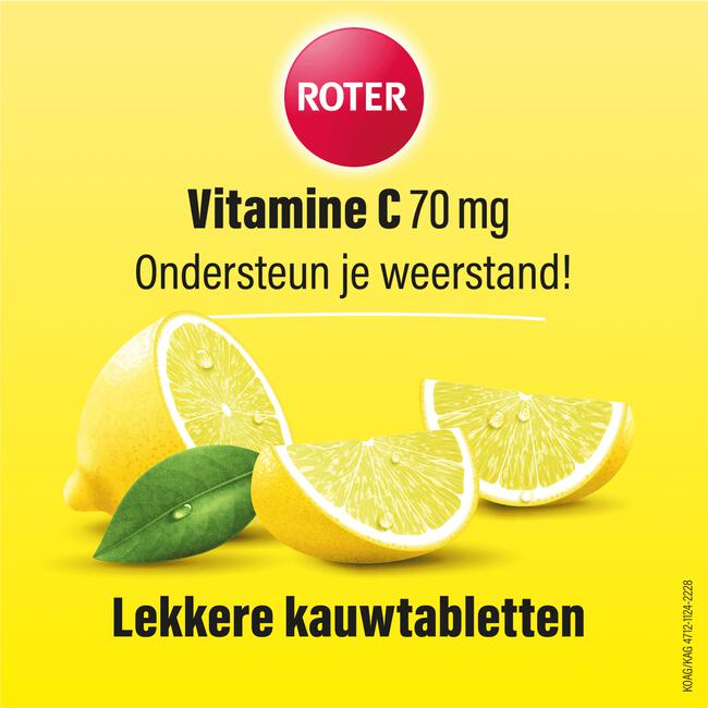Roter Vitamine C 70 mg citroen 800 kauwtabletten