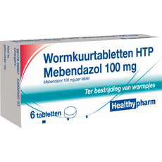 Healthypharm Wormkuurtablet Mebendazol 100mg 6 stuks