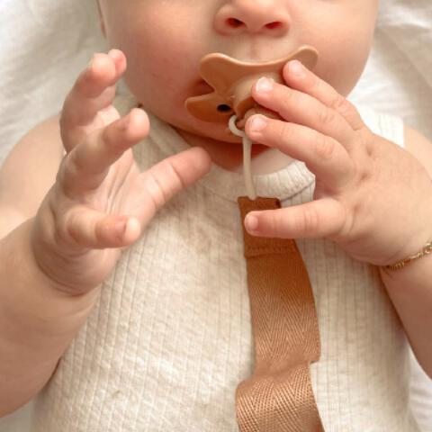 Difrax Speenkoord Caramel 1 Stuks