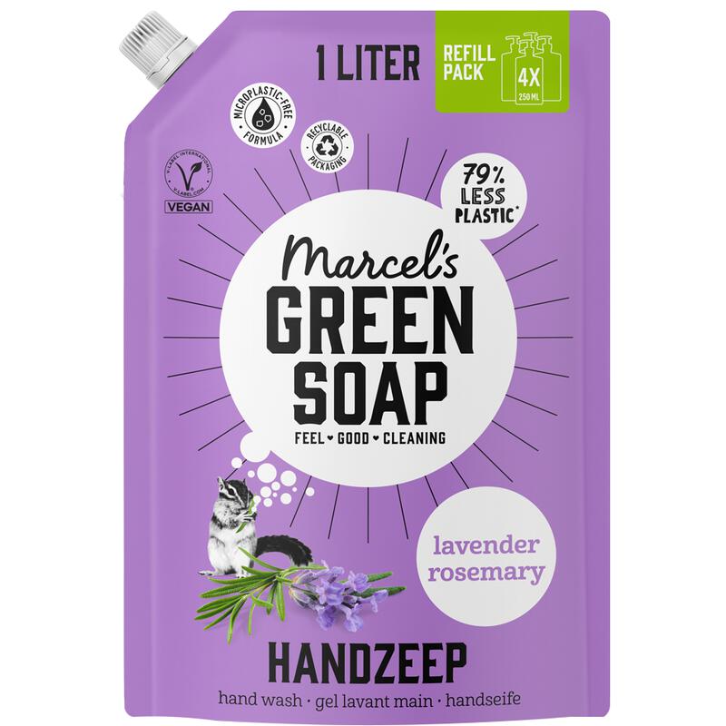 Marcel's Green Soap Handzeep Lavendel & Rozemarijn Navulling 1000ml