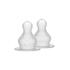 BIBS Baby Bottle Nipple Round Silicone Medium Flow 2 pak