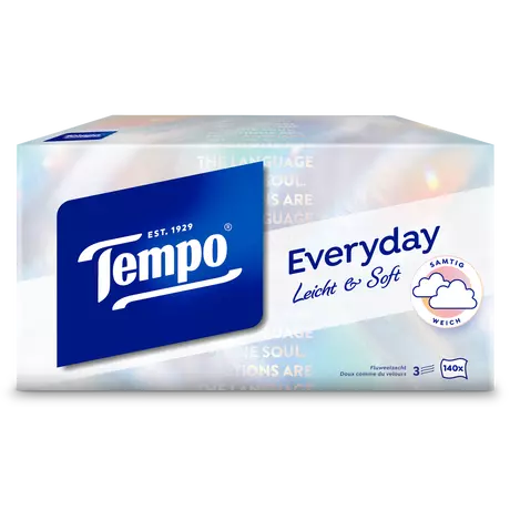 Tempo Everyday XXL Light box 3-Laags Tissues 140 stuks