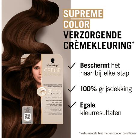 Schwarzkopf Creme Supreme Haarkleuring 5-60 Chocoladebruin