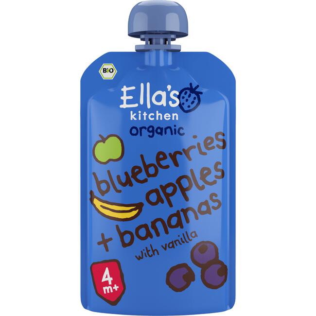 Ella's Kitchen Smoothie Blueberries Apples + Bananas 120 GR
