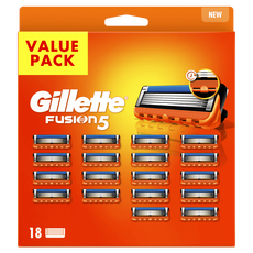 Gillette Fusion5 Navulmesjes Grootverpakking 18 Stuks