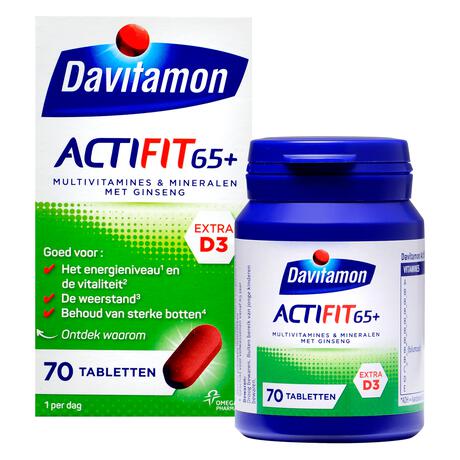 Davitamon Actifit 65+ Multivitamine 70 Stuks