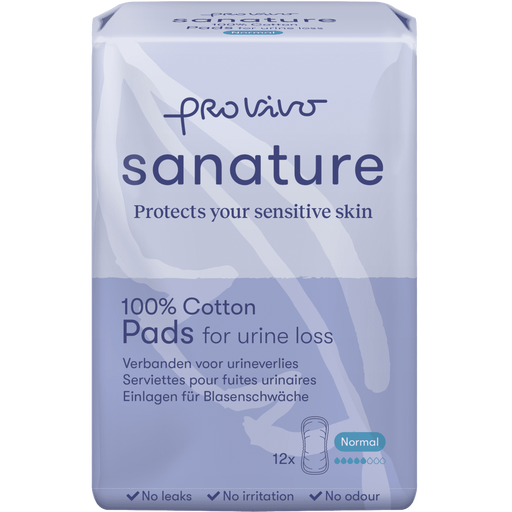 Sanature Pro Vivo 100% Katoenen Incontinentieverband Normaal 12 stuks