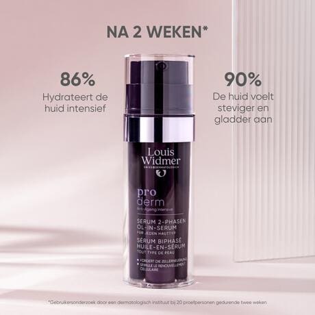 Louis Widmer Proderm Tweefasig Olie-in-Serum Zonder Parfum 35 ML