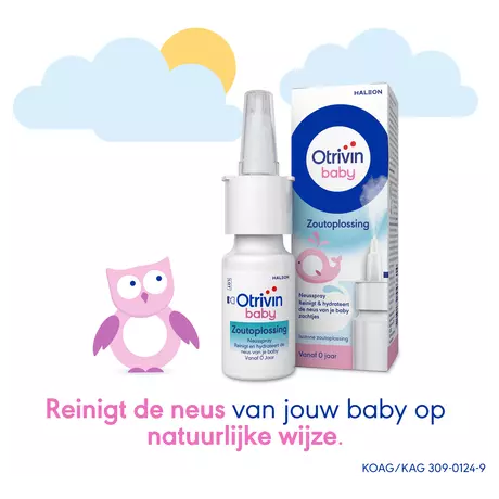 Otrivin Baby Zoutoplossing Neusspray bij een Verstopte Neus 15 ML