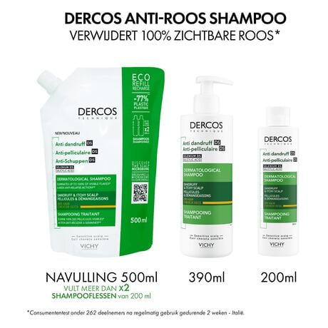 Vichy Dercos Anti-Roos Shampoo Droog Haar 390 ML