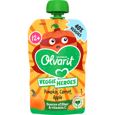 Olvarit Knijpfruit Pompoen Wortel Appel 12M+ 100 gram