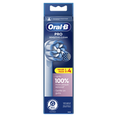 Oral-B Sensitive Clean Opzetborstels Wit 4 Stuks