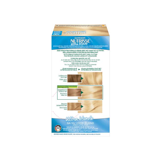 Garnier Nutrisse Crème Permanente Haarverf 100 Zeer Licht Natuurlijk Blond