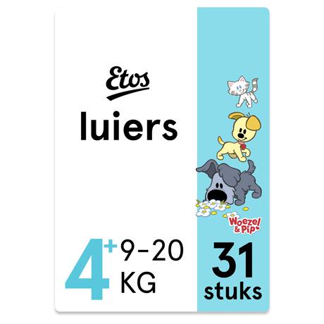 Etos Woezel & Pip Luiers Maat 4+ Maxi+ 31